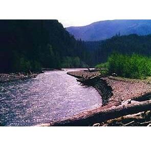 Elwha River. USGS photo by Dallas Childers