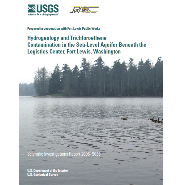 Hydrogeology and Trichloroethene Contamination Report Cover