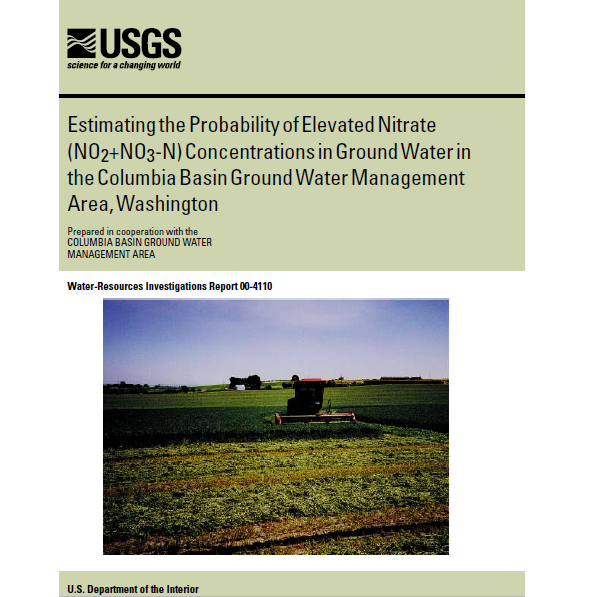 Estimating the Probability of Elevated Nitrate Concentrations Report Cover
