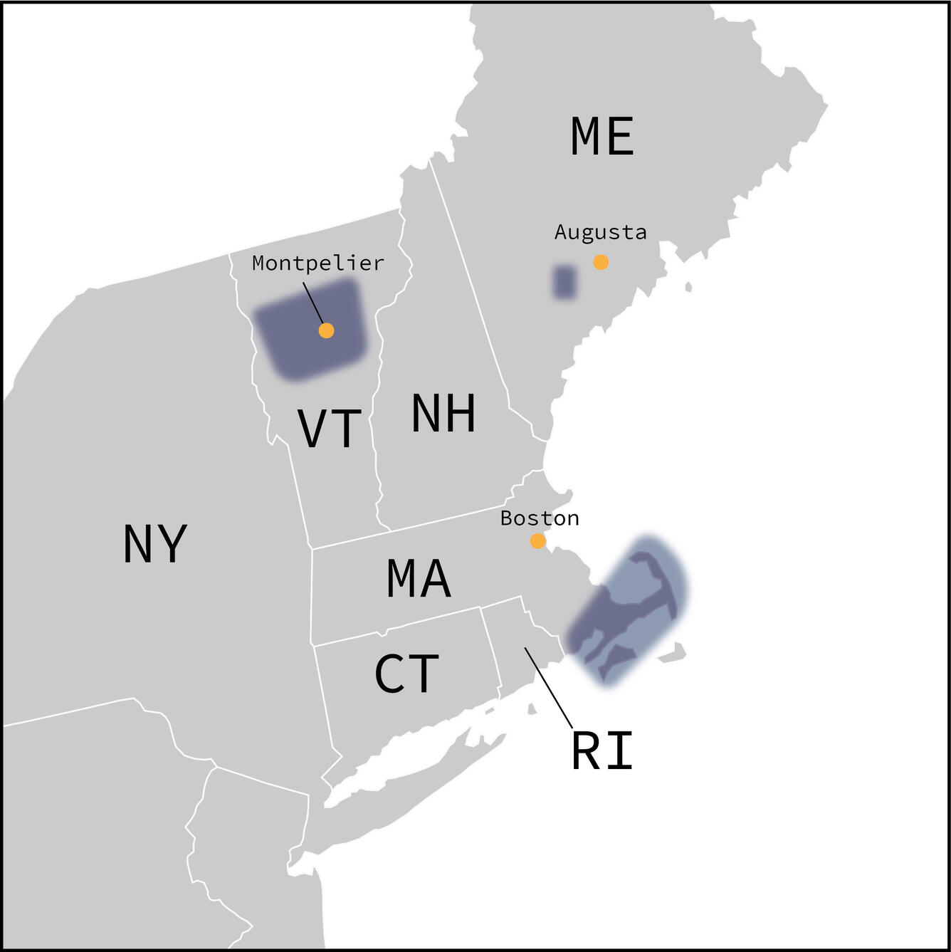 HAB CMF Project Detail Map: New England