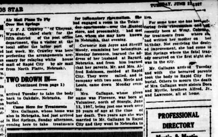 Hot Springs Weekly Star (June 21, 1927) Page 1