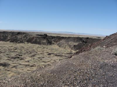 Tabernacle Hill tuff cone, part of the Black Rock Desert Volcanic Field in Utah, used to house a lava lake