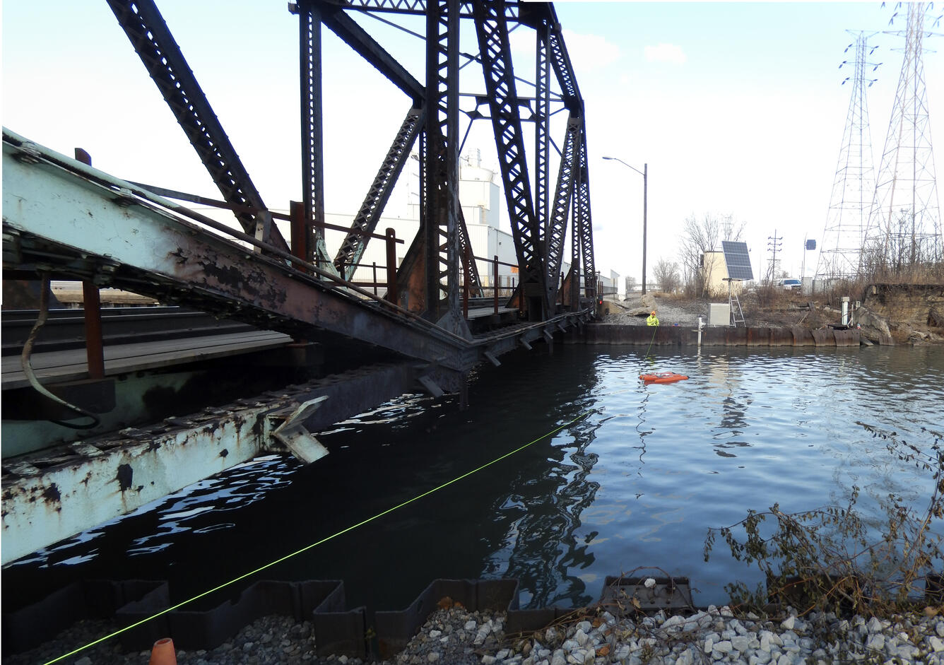 Indiana Harbor Canal at East Chicago, IN  ADCP measurement