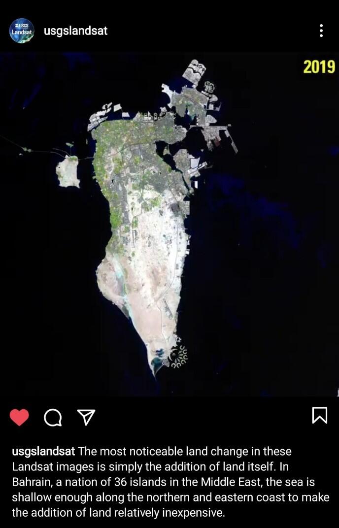 Popular USGS Landsat Instagram Post