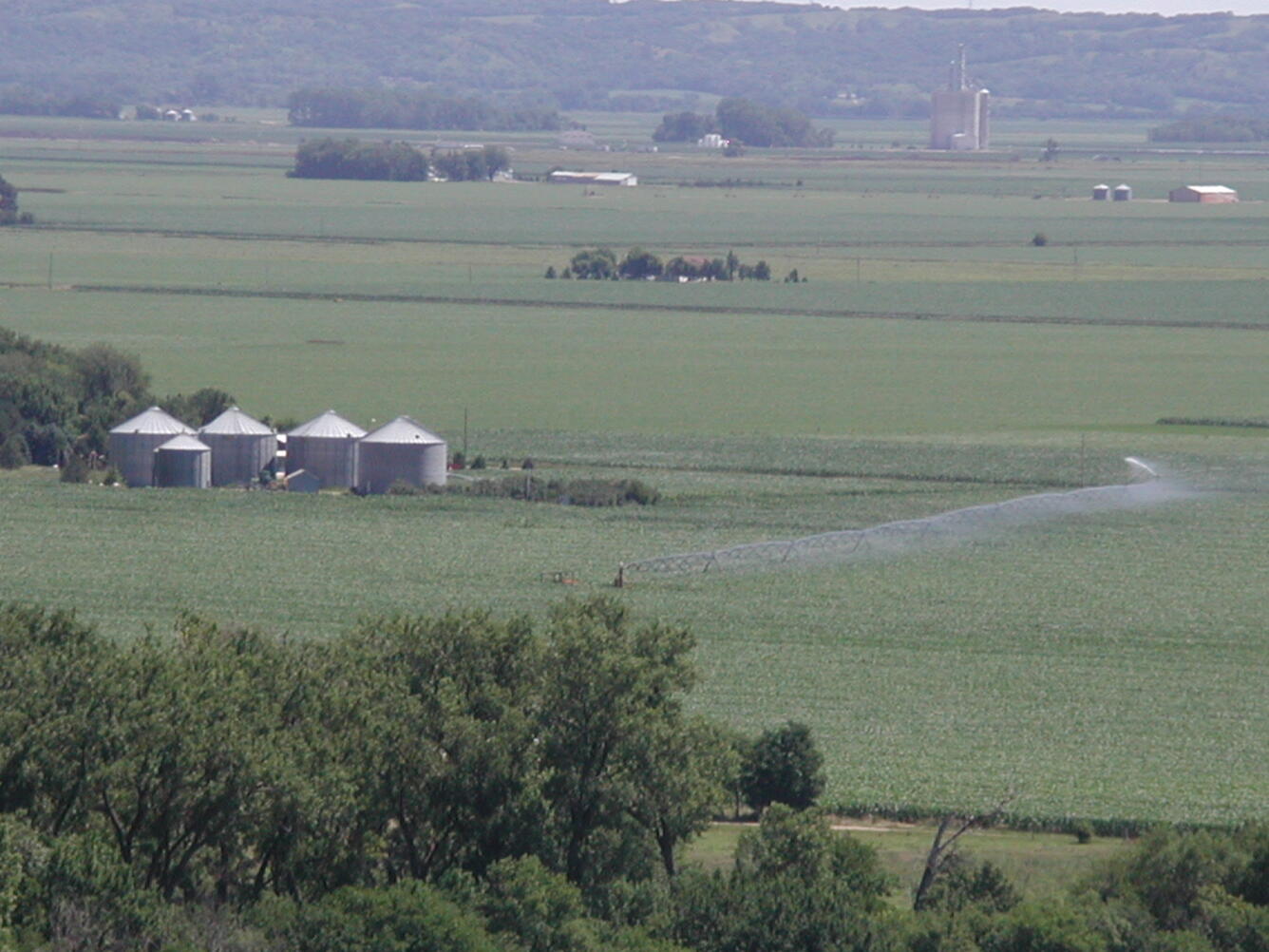 A view of a farm field in Iowa