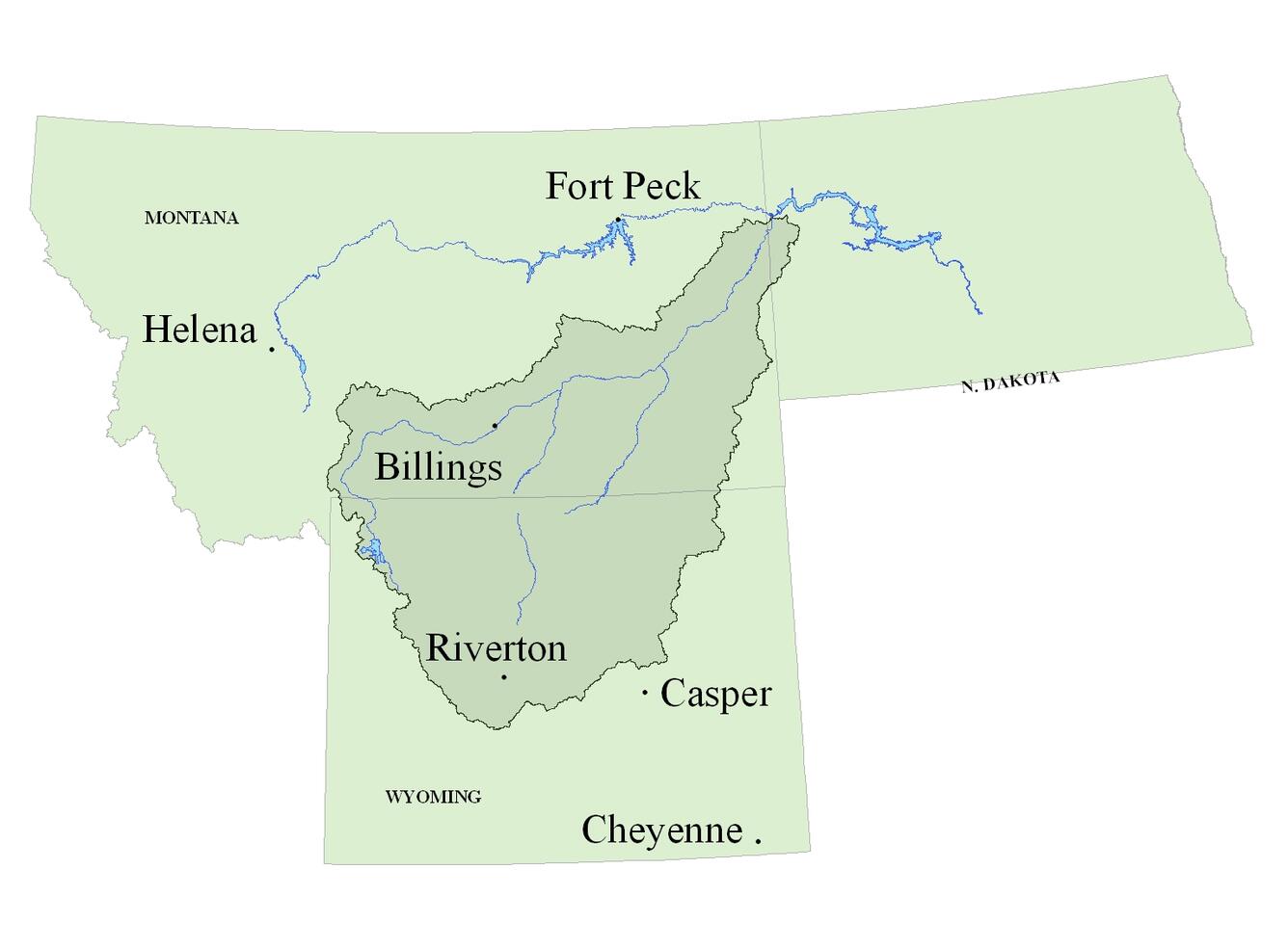 Yellowstone streamflow statistics study area map
