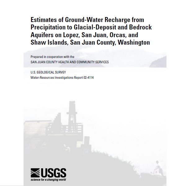  Estimates of ground - water recharge from precipitation to glacial-deposit and bedrock aquifers Report Cover