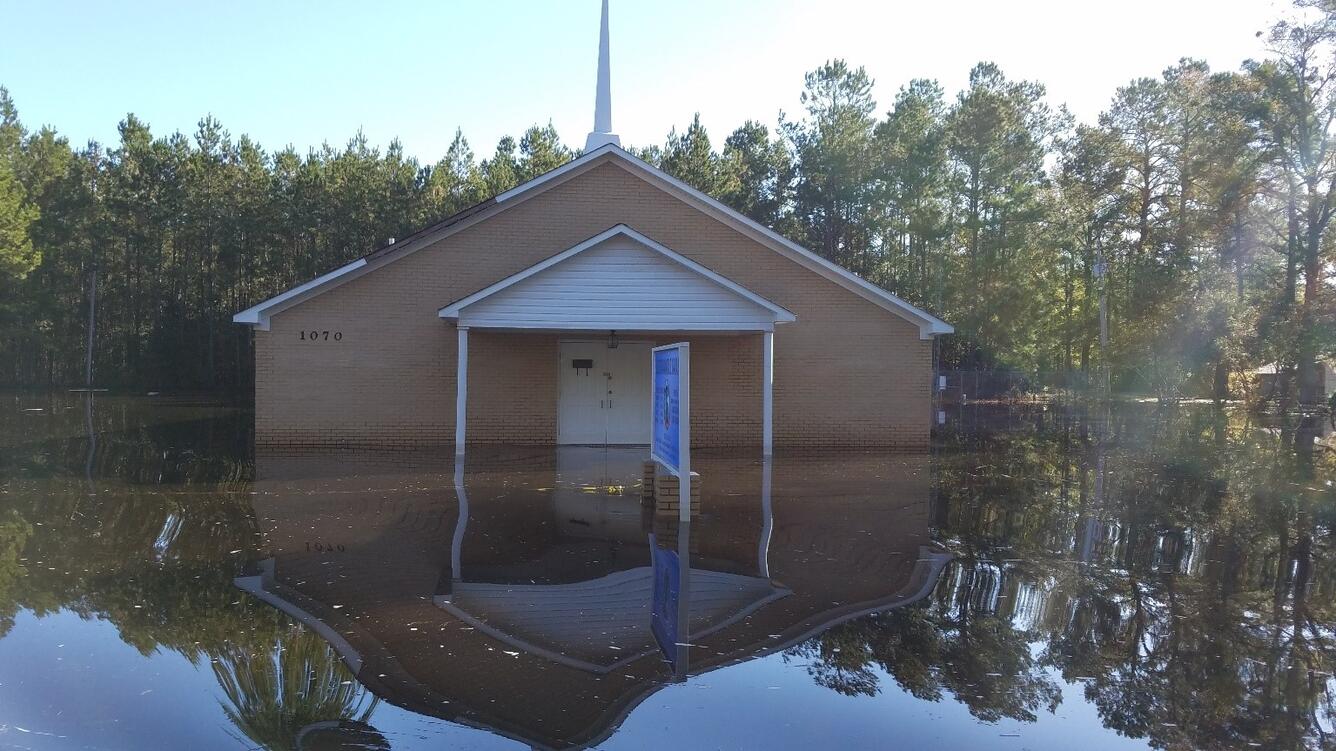 South Carolina Church Flooded by Hurricane Matthew 2016