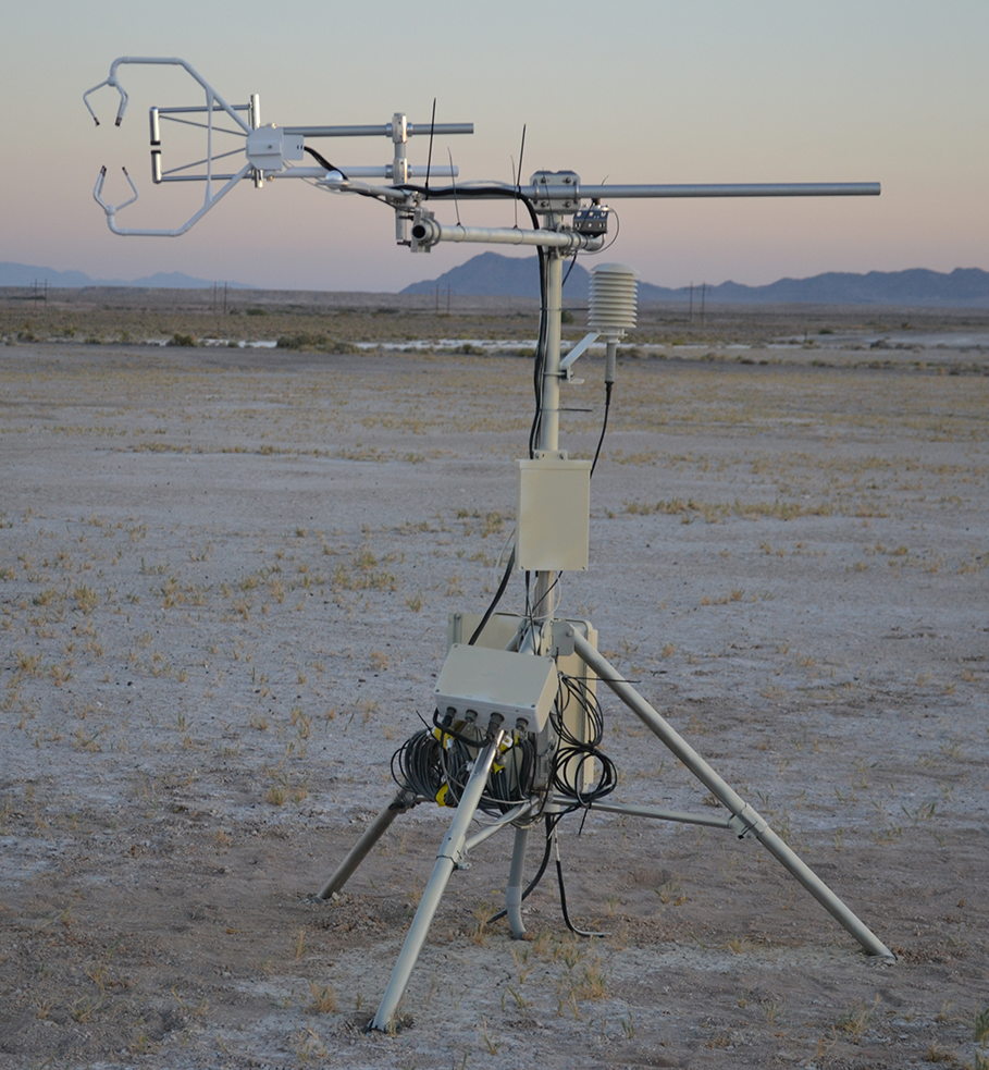 Evapotranspiration equipment at the shallow site, Amargosa Desert, Nye County, Nevada