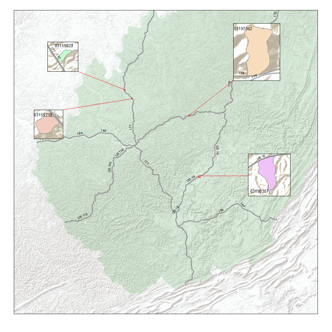Time of Concentration Estimates for Small Watersheds, WV