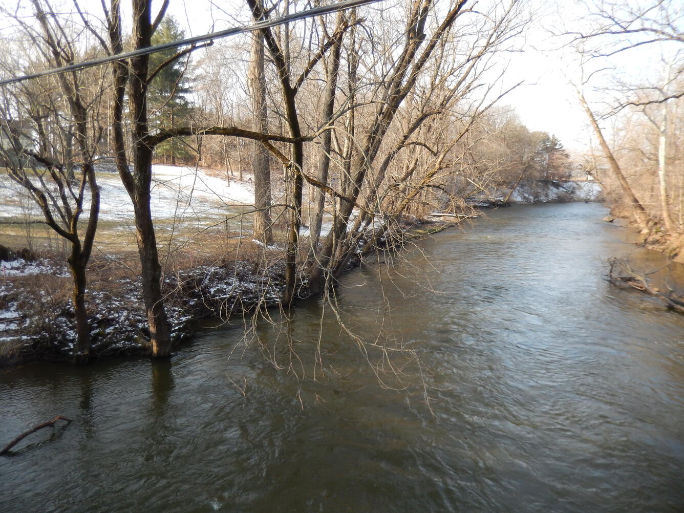 Yellow Creek near Oak Grove, IN - downstream view
