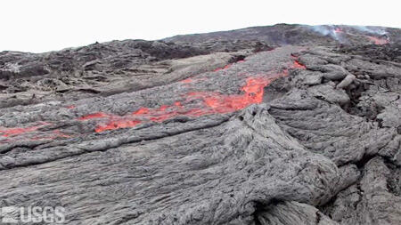 Preview image for video: Video showing the main lava stream on the ...