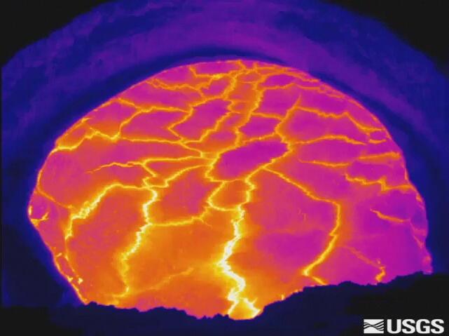 Preview image for video: Thermal image sequence of summit lava lake...