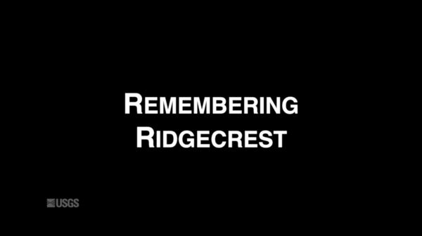 Remembering Ridgecrest title screen