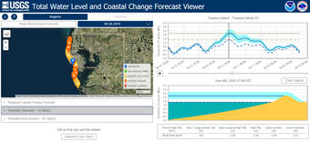 Screenshot of Total Water Level and Coastal-Change Forecast Viewer on June 4, 2016