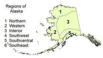 Alaska Regions map